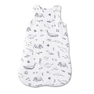 Pehr sleep bag TOG 1.0 for 0-9M in Life Aquatic print